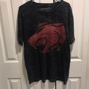 Mens black red washed Thundercats shirt